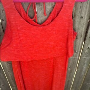 CAbi Vibrant orange Backless Dress